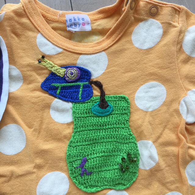 hakka baby(ハッカベビー)のハッカベビー　Tシャツ　2枚セット　80センチ キッズ/ベビー/マタニティのベビー服(~85cm)(Ｔシャツ)の商品写真