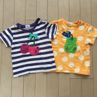 ハッカベビー(hakka baby)のハッカベビー　Tシャツ　2枚セット　80センチ(Ｔシャツ)