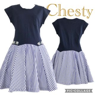 チェスティ(Chesty)のチェスティ　切り替えミニワンピース(ミニワンピース)