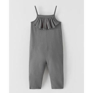 ザラキッズ(ZARA KIDS)のZARA ZARAbaby フリルジャンプスーツ　サロペット　オーバーオール(パンツ/スパッツ)