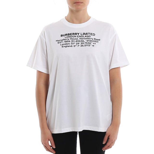 残り1【新品】Burberry ロゴプリント オーバーサイズ Tシャツ