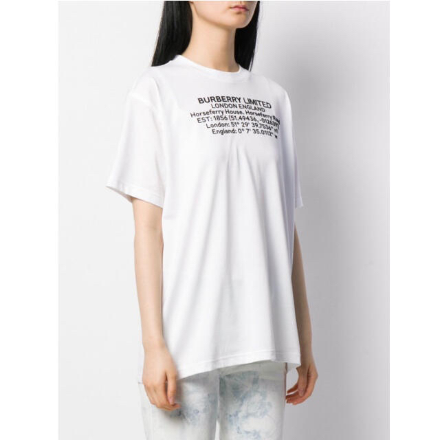 残り1【新品】Burberry ロゴプリント オーバーサイズ Tシャツ
