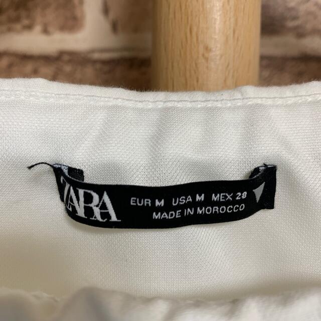 ZARA(ザラ)のZARA ミニワンピース　白　M 品番341 レディースのワンピース(ミニワンピース)の商品写真