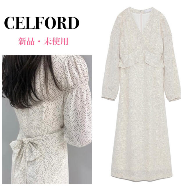 CELFORD(セルフォード) ドットカシュクールワンピース CELFORD(セルフォード) ドットカシュクールワンピース
