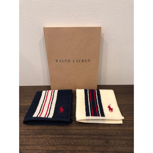 Ralph Lauren(ラルフローレン)のラルフローレン ●ガーゼタオルハンカチ ●2枚セット レディースのファッション小物(ハンカチ)の商品写真