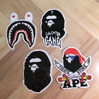 アベイシングエイプ(A BATHING APE)のアベイシングエイプ　ステッカー　4枚セット(ノベルティグッズ)