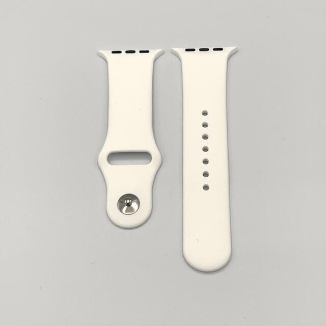 Apple watch アップルウォッチ カバー ケース＋バンド ベルト　白 メンズの時計(ラバーベルト)の商品写真