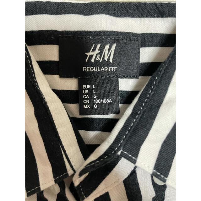 H&M(エイチアンドエム)のH＆M ストライプシャツ 韓国 メンズのトップス(シャツ)の商品写真