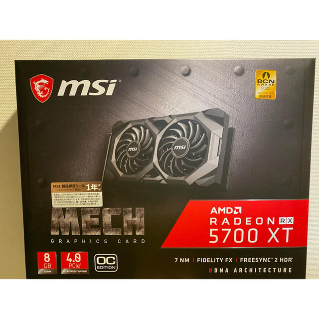美品】 MSI グラフィックボード OC MECH XT 5700 RX Radeon PCパーツ