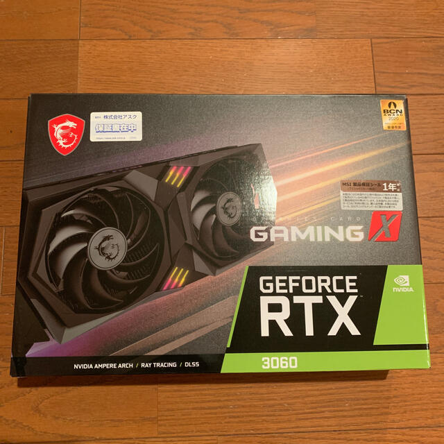 見事な RTX GeForce MSI 3060 未開封 新品 12G X GAMING PCパーツ 見事な RTX GeForce MSI 3060 未開封 新品 12G X GAMING PCパーツ
