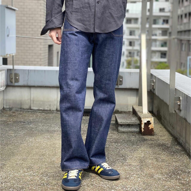 sunsea サンシー　Denim Pants裾部分色落ちが一部ございます