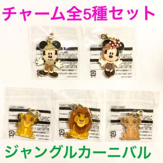 ディズニー(Disney)の【最新】TDL ジャングルカーニバル　チャーム 5種類セット　ディズニーランド(キャラクターグッズ)