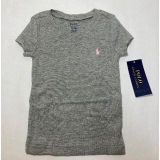 ポロラルフローレン(POLO RALPH LAUREN)の新品タグ付き！ラルフローレン VネックTシャツ サイズ2T (90cm)(Tシャツ/カットソー)