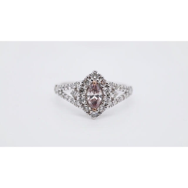 プラチナ　ピンクダイヤモンドリング0.884ct・F Plish Pink