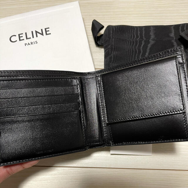 【極美品】CELINE セリーヌ　二つ折り　財布　黒