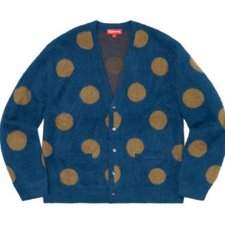 シュプリーム(Supreme)のsupreme polka dot cardigan navy Lサイズ(カーディガン)