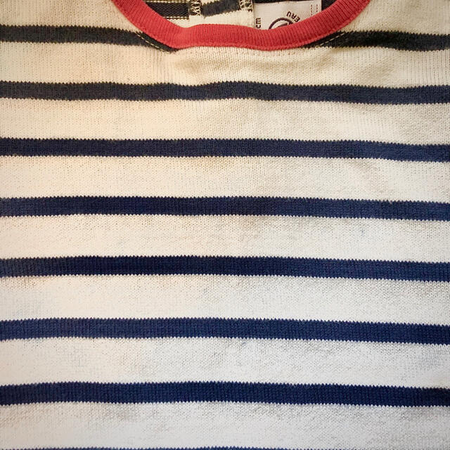 PETIT BATEAU(プチバトー)のプチバトー☆12m74cm☆ヨットのスナップボタン☆マリニエールボーダー キッズ/ベビー/マタニティのベビー服(~85cm)(シャツ/カットソー)の商品写真