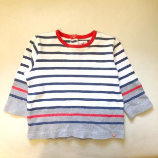 プチバトー(PETIT BATEAU)のプチバトー☆12m74cm☆ヨットのスナップボタン☆マリニエールボーダー(シャツ/カットソー)