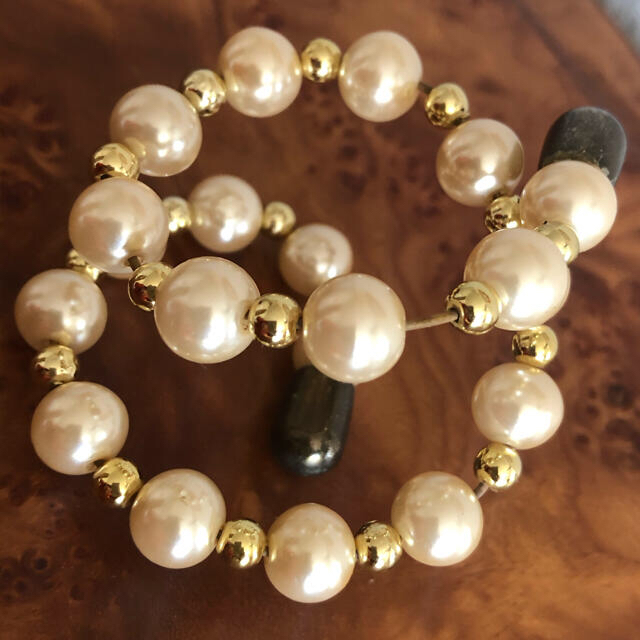 ネックレス&ブレスレット　パール&ゴールド　真珠と金 レディースのアクセサリー(ネックレス)の商品写真