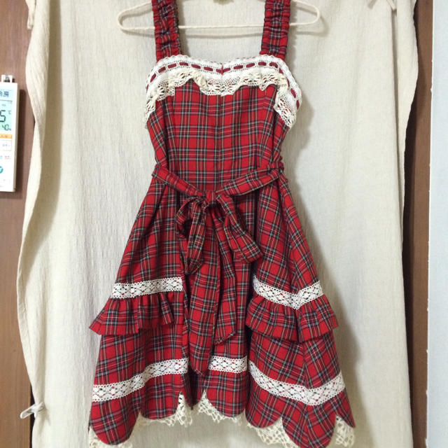 Angelic Pretty - 甘ロリ♡赤チェックJSKの通販 by ※海外出張の Angelic Pretty - 甘ロリ♡赤チェックJSKの通販 by ※海外出張の
