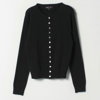 アニエスベー(agnes b.)のJ155 CARDIGAN　コットンニットカーディガン(カーディガン)