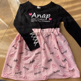 アナップキッズ(ANAP Kids)の値下げ‼︎☆ANAPkids★ワンピース【サイズ120】(ワンピース)