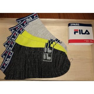 フィラ(FILA)の3足セット　新品未使用　フィラ　FILA　ソックス　靴下　レディース　メンズ(ソックス)