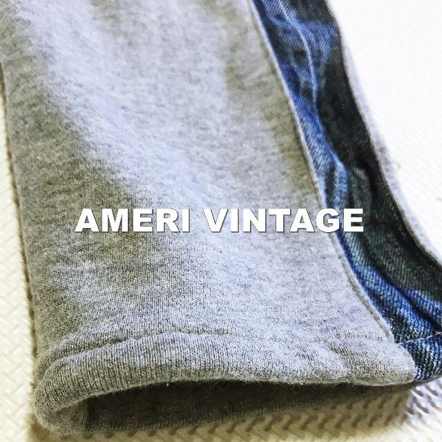 Ameri VINTAGE(アメリヴィンテージ)の【AMERI VINTAGE】SWEAT スウェットコンビネーションデニム 24 レディースのパンツ(デニム/ジーンズ)の商品写真