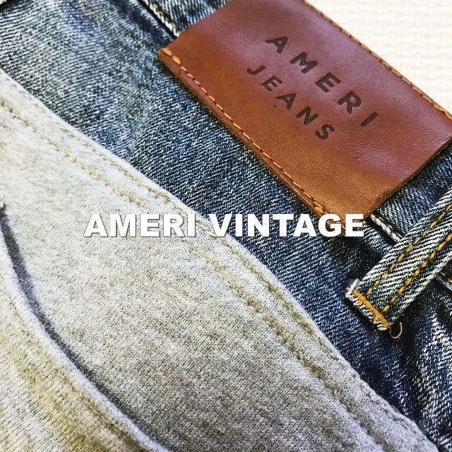 Ameri VINTAGE(アメリヴィンテージ)の【AMERI VINTAGE】SWEAT スウェットコンビネーションデニム 24 レディースのパンツ(デニム/ジーンズ)の商品写真