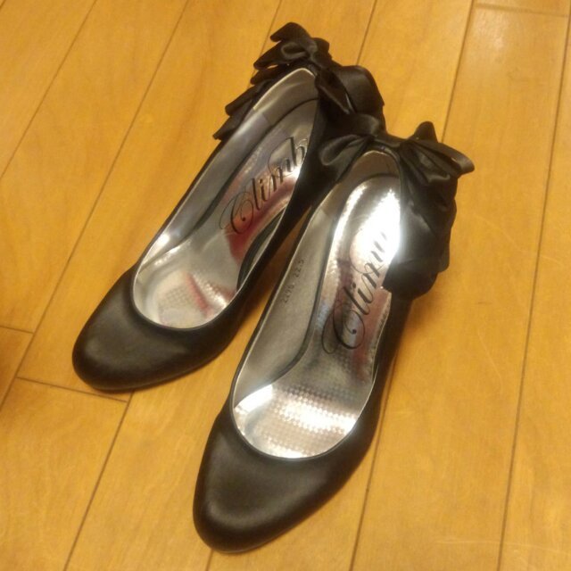 リボン＆フリル☆パンプス レディースの靴/シューズ(ハイヒール/パンプス)の商品写真