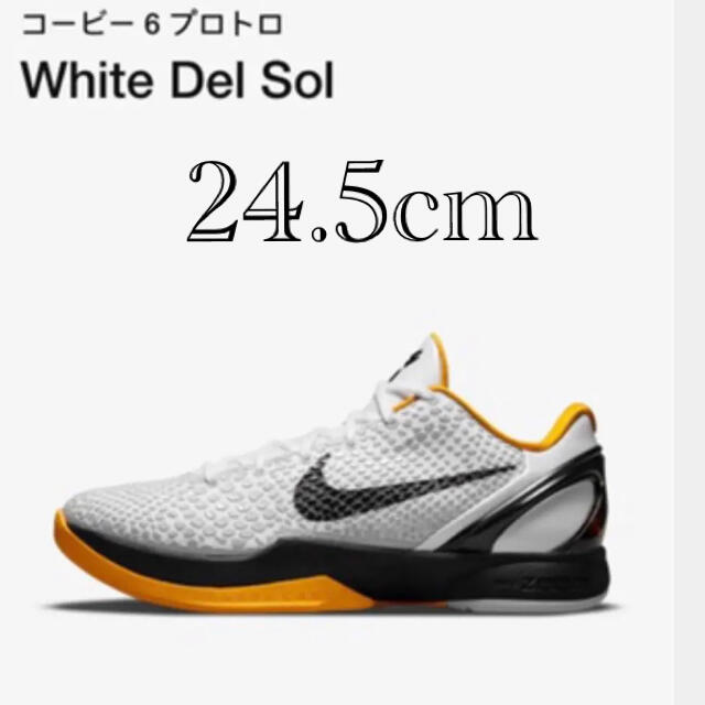 コービー6 プロトロkobe 6 white del sol 24.5cm