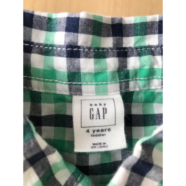 babyGAP(ベビーギャップ)のGAP チェックシャツ　 キッズ/ベビー/マタニティのキッズ服男の子用(90cm~)(ブラウス)の商品写真