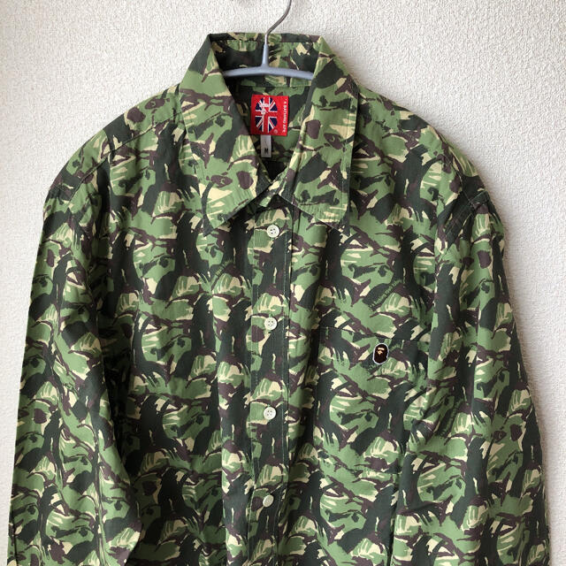 A BATHING APE(アベイシングエイプ)のアベイシングエイプ　初期　カモフラシャツ　Ｍサイズ メンズのトップス(シャツ)の商品写真