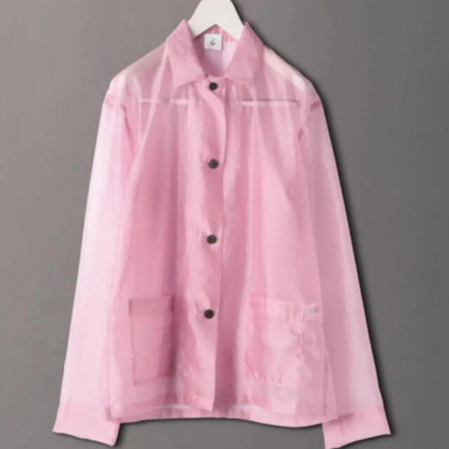 BEAUTY&YOUTH UNITED ARROWS(ビューティアンドユースユナイテッドアローズ)の6 ROKU SUKE SHIRT ロク スケシャツ ピンク　 レディースのトップス(シャツ/ブラウス(長袖/七分))の商品写真