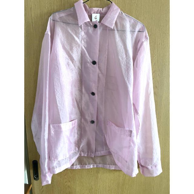 BEAUTY&YOUTH UNITED ARROWS(ビューティアンドユースユナイテッドアローズ)の6 ROKU SUKE SHIRT ロク スケシャツ ピンク　 レディースのトップス(シャツ/ブラウス(長袖/七分))の商品写真