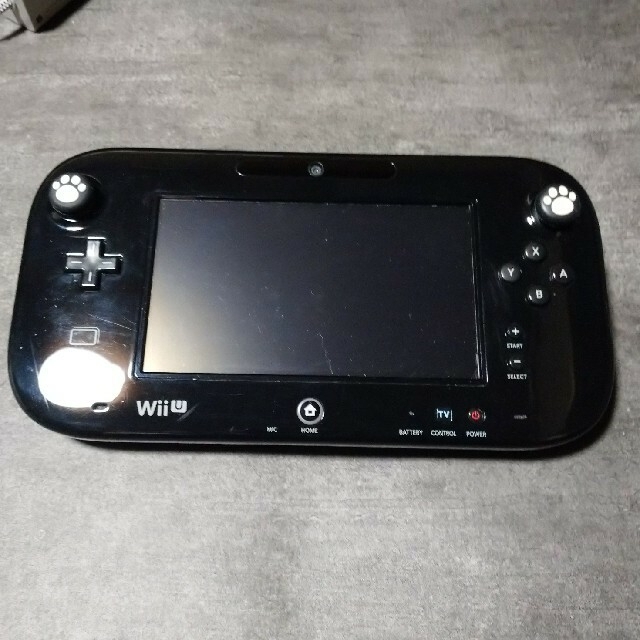 任天堂(ニンテンドウ)のWiiU 黒  ＆  ソフトセット【3点セット】 エンタメ/ホビーのゲームソフト/ゲーム機本体(家庭用ゲーム機本体)の商品写真