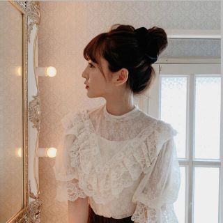 リリーブラウン(Lily Brown)のTreat ürself ❤︎ antique lace tops(シャツ/ブラウス(半袖/袖なし))