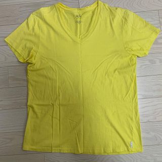 アルマーニエクスチェンジ(ARMANI EXCHANGE)のアルマーニ　エクスチェンジ　Tシャツイエロー黄色ARMANI LサイズA/X(Tシャツ/カットソー(半袖/袖なし))