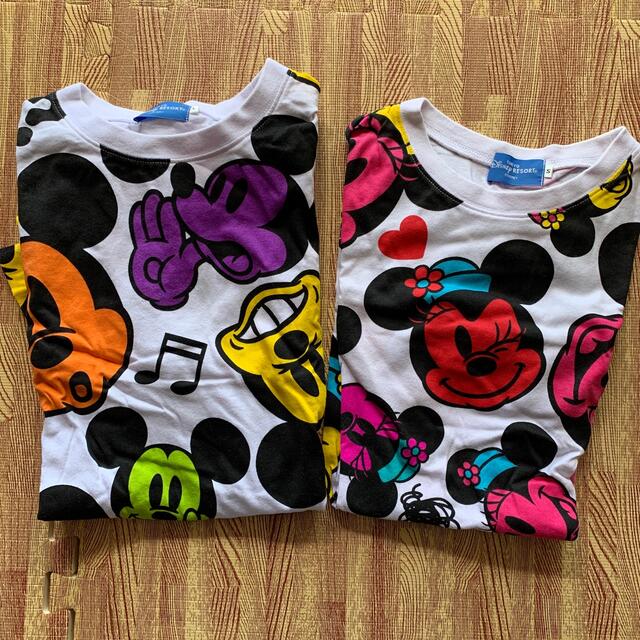 Disney(ディズニー)のディズニーリゾート　ディズニーランド　Tシャツ　セット　お揃い　ミッキー　ミニー レディースのトップス(Tシャツ(半袖/袖なし))の商品写真
