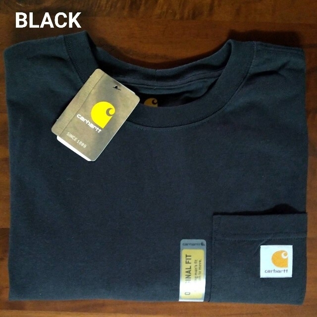 carhartt(カーハート)の新品未使用 カーハート ポケット Tシャツ ブラック K87 BLK L メンズのトップス(Tシャツ/カットソー(半袖/袖なし))の商品写真