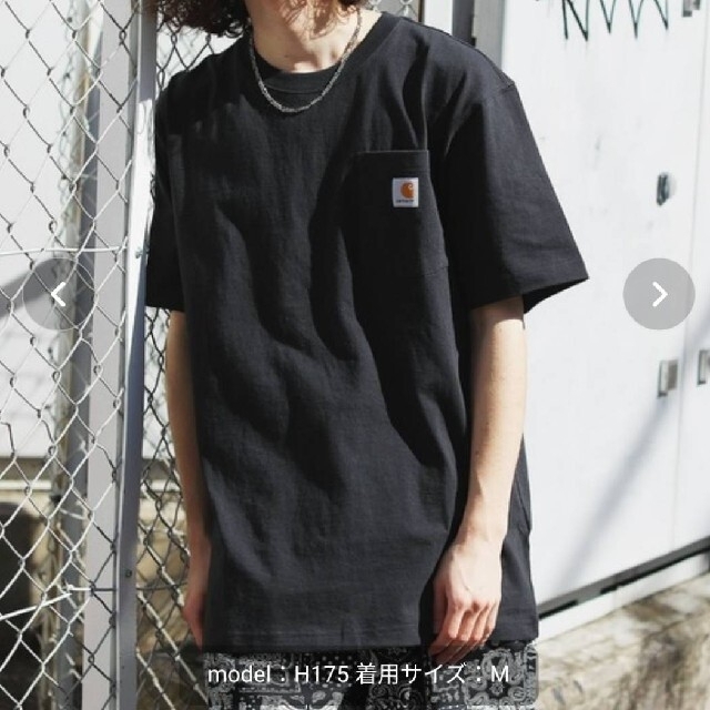 carhartt(カーハート)の新品未使用 カーハート ポケット Tシャツ ブラック K87 BLK L メンズのトップス(Tシャツ/カットソー(半袖/袖なし))の商品写真