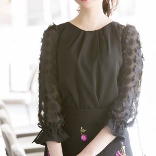 トッコ(tocco)のtocco closet 袖シースルーブラウス(シャツ/ブラウス(長袖/七分))