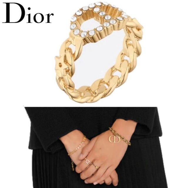 Christian Dior(クリスチャンディオール)のあーま様専用♡美品♡Christian Dior♡リング レディースのアクセサリー(リング(指輪))の商品写真