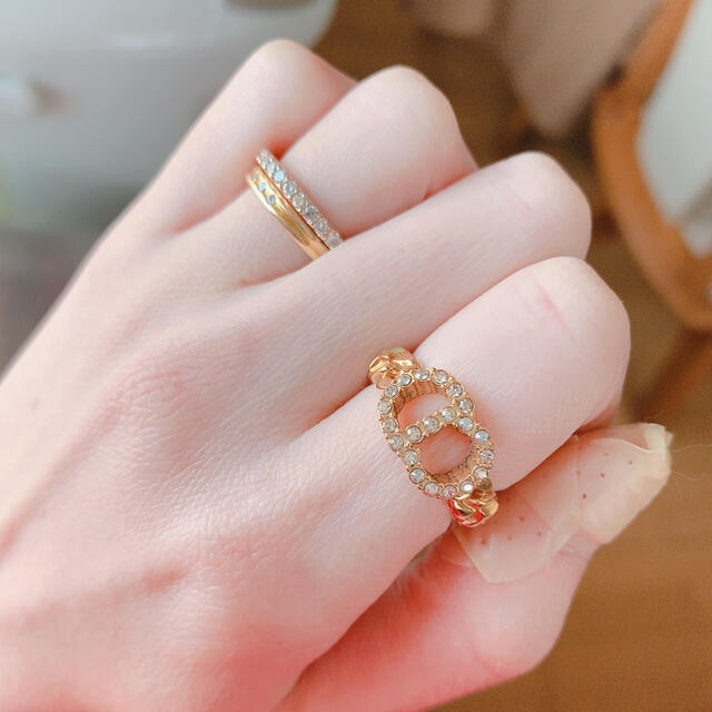 Christian Dior(クリスチャンディオール)のあーま様専用♡美品♡Christian Dior♡リング レディースのアクセサリー(リング(指輪))の商品写真