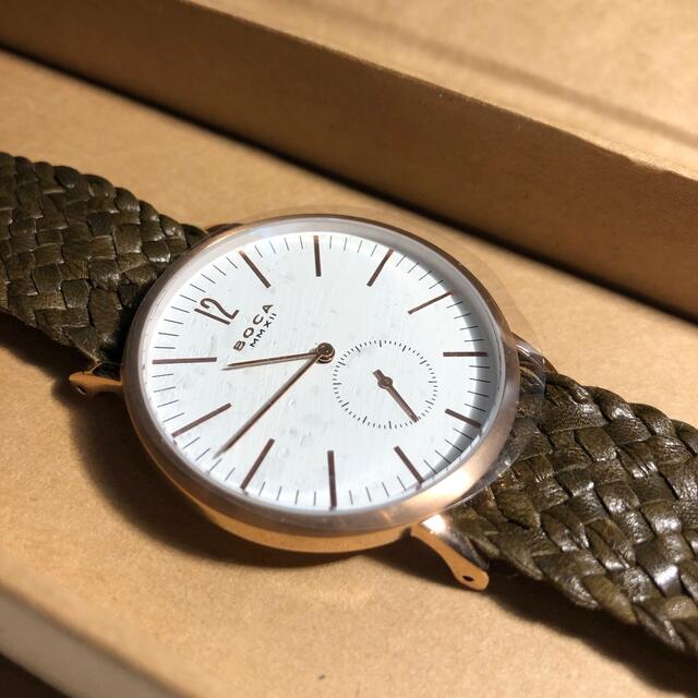 【値下げ交渉OK】BOCA boca 腕時計　ベルト色ブラウン　ユニセックス レディースのファッション小物(腕時計)の商品写真