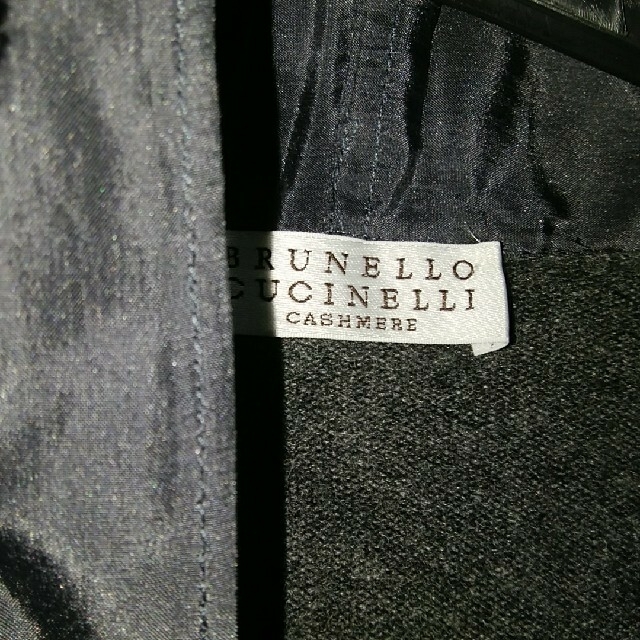 BRUNELLO CUCINELLI(ブルネロクチネリ)のブルネロクチネリカシミヤチャコールグレーカーデ レディースのトップス(カーディガン)の商品写真