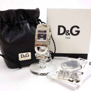 ドルチェアンドガッバーナ(DOLCE&GABBANA)の美夏様専用 正規品D&G ドルチェ＆ガッバーナ レディース腕時計 ラインストーン(腕時計)