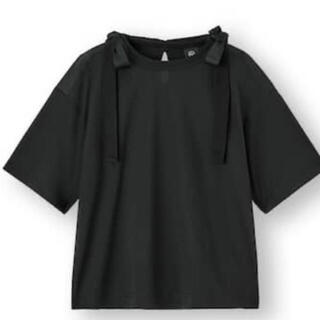 ジーユー(GU)のリボンデザインT (5分袖) Mサイズ　UNDERCOVER GU (Tシャツ(半袖/袖なし))