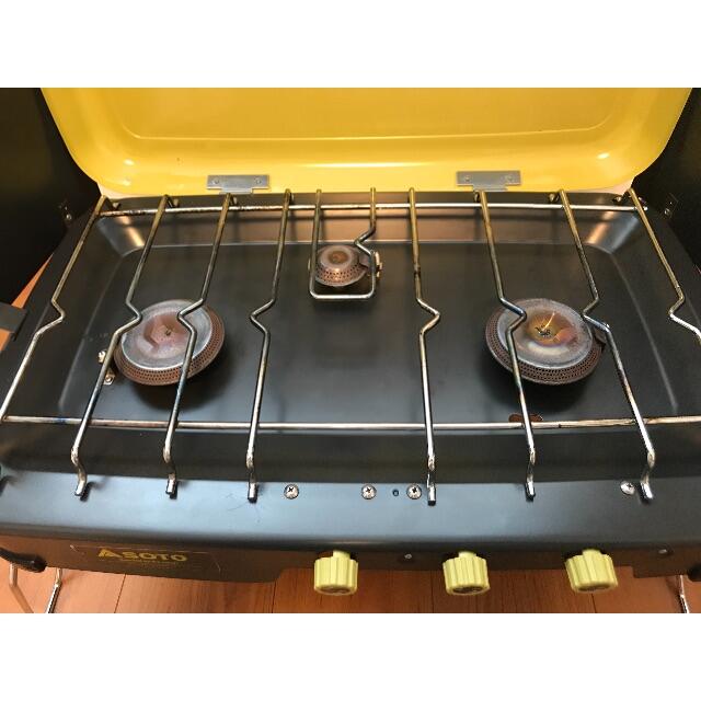 □SOTO ST-532 3バーナー/パワーブースター ST-553付 - ストーブ/コンロ