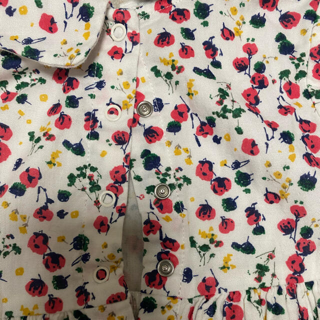 PETIT BATEAU(プチバトー)のﾌﾟﾁﾊﾞﾄｰ花柄ﾜﾝﾋﾟ⸜🌷︎⸝‍ キッズ/ベビー/マタニティのベビー服(~85cm)(ワンピース)の商品写真